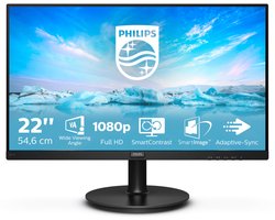 Philips V-Line 221V8A/00 21.5 | 1920x1080 VA | 75Hz | Ingebouwde Luidsprekers | VESA-Compatibel | Monitor