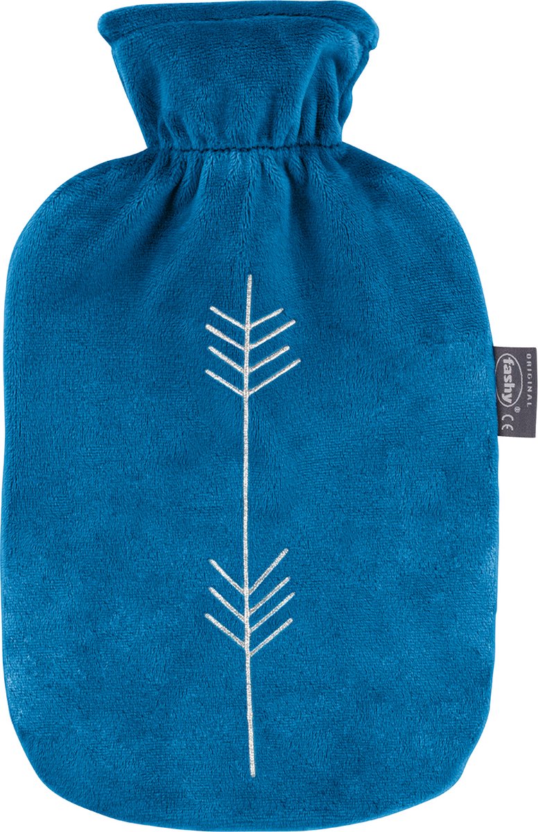 Goedkoopste Warm water kruik - Met zachte hoes blauw / glitter