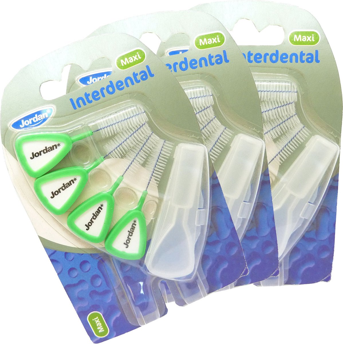 Goedkoopste 3x Jordan Interdental Maxi 8mm Mondhygiëne Borstel Tandenreiniging Multipack