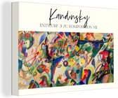 Canvas - Canvas schilderij - Kunst - Oude meester - Kandinsky - Abstract - Canvasdoek - Muurdecoratie - 30x20 cm
