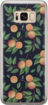 Casimoda® hoesje - Geschikt voor Samsung S8 - Fruit / Sinaasappel - Backcover - Siliconen/TPU - Multi