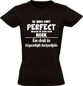 Je ne suis pas parfait mais je suis un Angle et c'est fondamentalement le même T-shirt femme | nom de famille | anniversaire | anniversaire | Nom | drôle | Noir