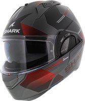 Shark EVO-GT casque modulable casque moto Tekline mat anthracite rouge noir S 55-56 cm
