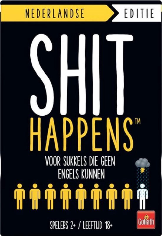 Thumbnail van een extra afbeelding van het spel Shit Happens Voor Sukkels die Geen Engels Kunnen 18+ - Nederlandstalig Kaartspel - Partyspel - Rangschik ongewenste situaties!