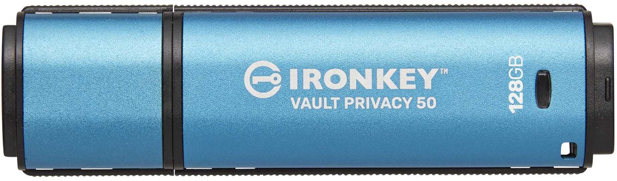 Kingston Technology IronKey 128 GB Vault Privacy 50 AES-256 versleuteling, FIPS 197
