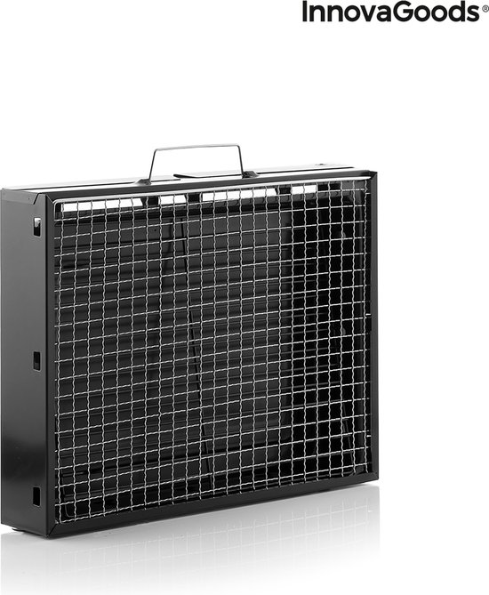 Innovagoods CleanQ Draagbare Rookvrije Houtskoolbarbecue - Vergelijk