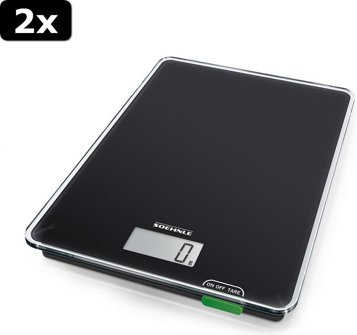 Soehnle 2x 61500 Page Compact 100 Digitale Keukenweegschaal Zwart