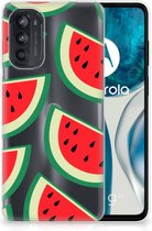Telefoon Hoesje Motorola Moto G52/G82 Hoesje Bumper Doorzichtig Watermelons