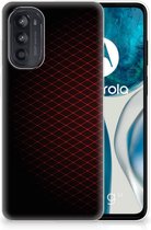 GSM Hoesje Motorola Moto G52/G82 Backcase TPU Siliconen Hoesje Geruit Rood