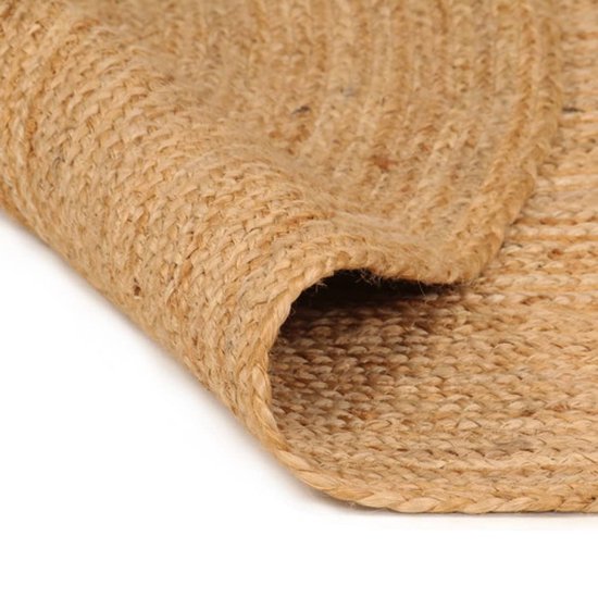 vidaXL Vloerkleed Jute - Ronde - 120 cm - Naturel vidaXL Vloerkleed Jute - Ronde - 120 cm - Naturel