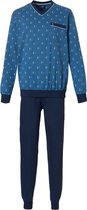 Blauwe Robson heren pyjama rondjes - Blauw - Maat - 54
