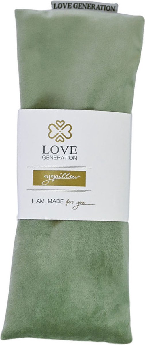 Love Generation - Fluwelen Oogkussen - Serene Sage