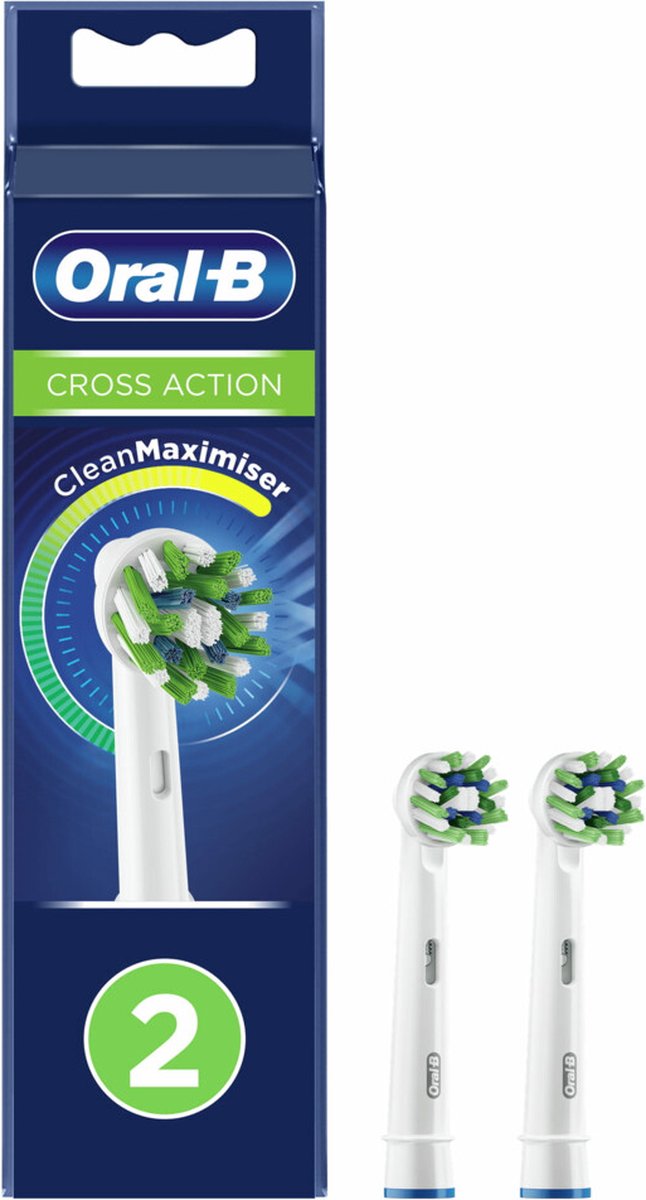 Oral B 6x Oral-B Opzetborstels CrossAction 2 stuks