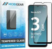 Mobigear Screenprotector geschikt voor Nokia G21 Glazen | Mobigear Premium Screenprotector - Case Friendly - Zwart