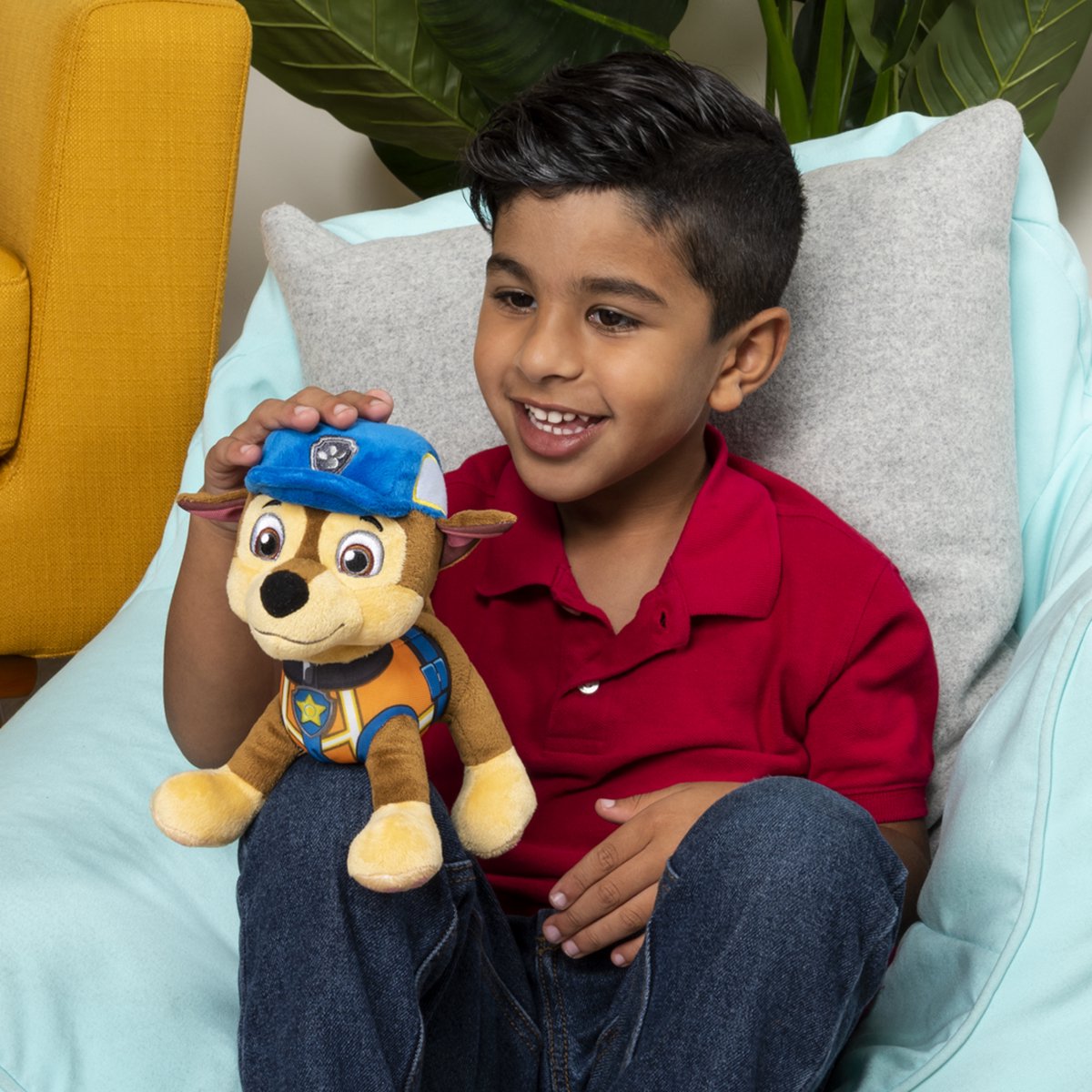 PAW Patrol – Peluche Marcus Ultimate Rescue Construction de 20 cm, à partir  de 3 ans 