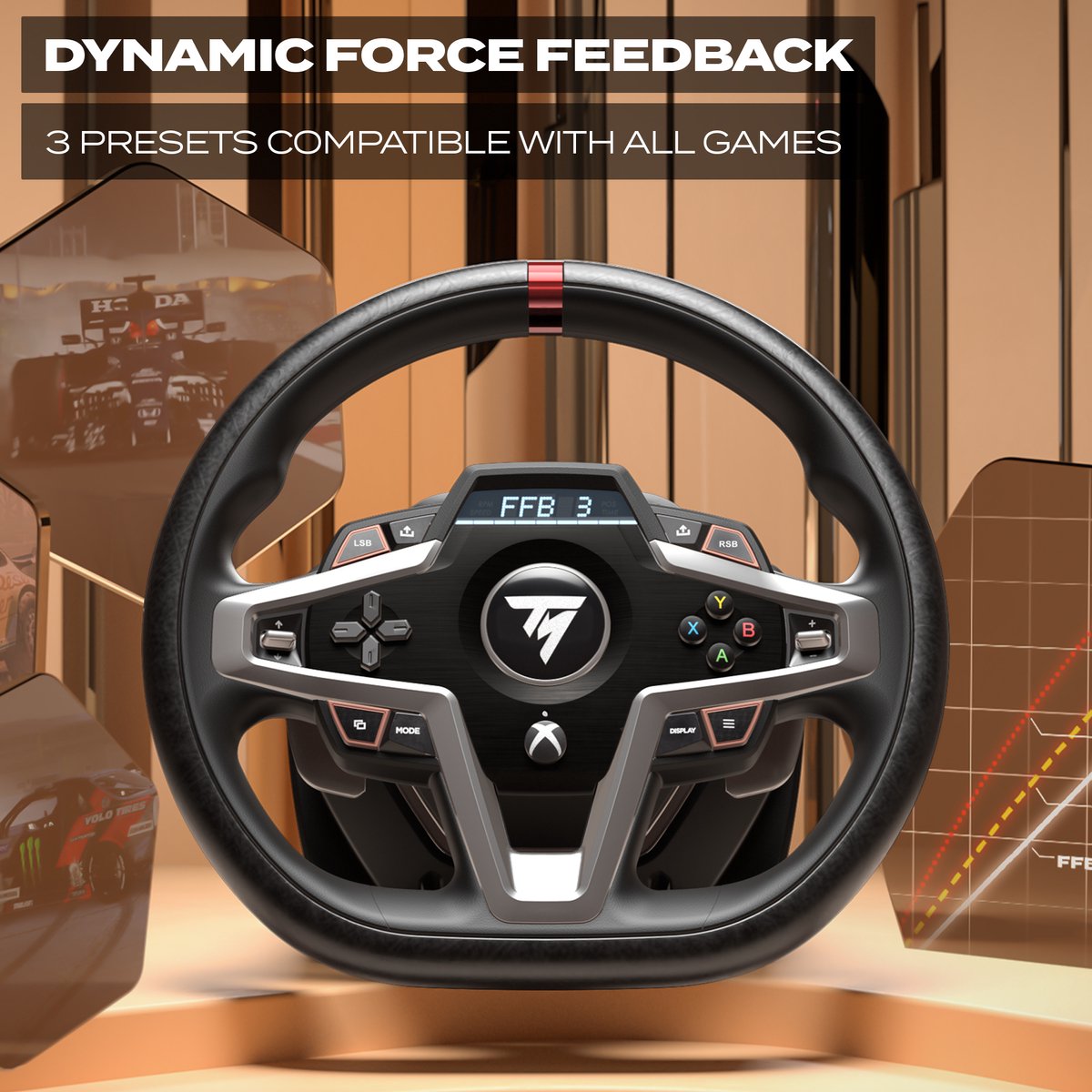 Thrustmaster T248-X – Racestuur en 3 Pedalen - Force Feedback & Magnetische Flippers - PC/Xbox Series X|S - geschikt voor Forza Horizon 6 – foto 6