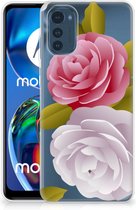 Silicone Back Case Motorola Moto E32 GSM Hoesje Roses