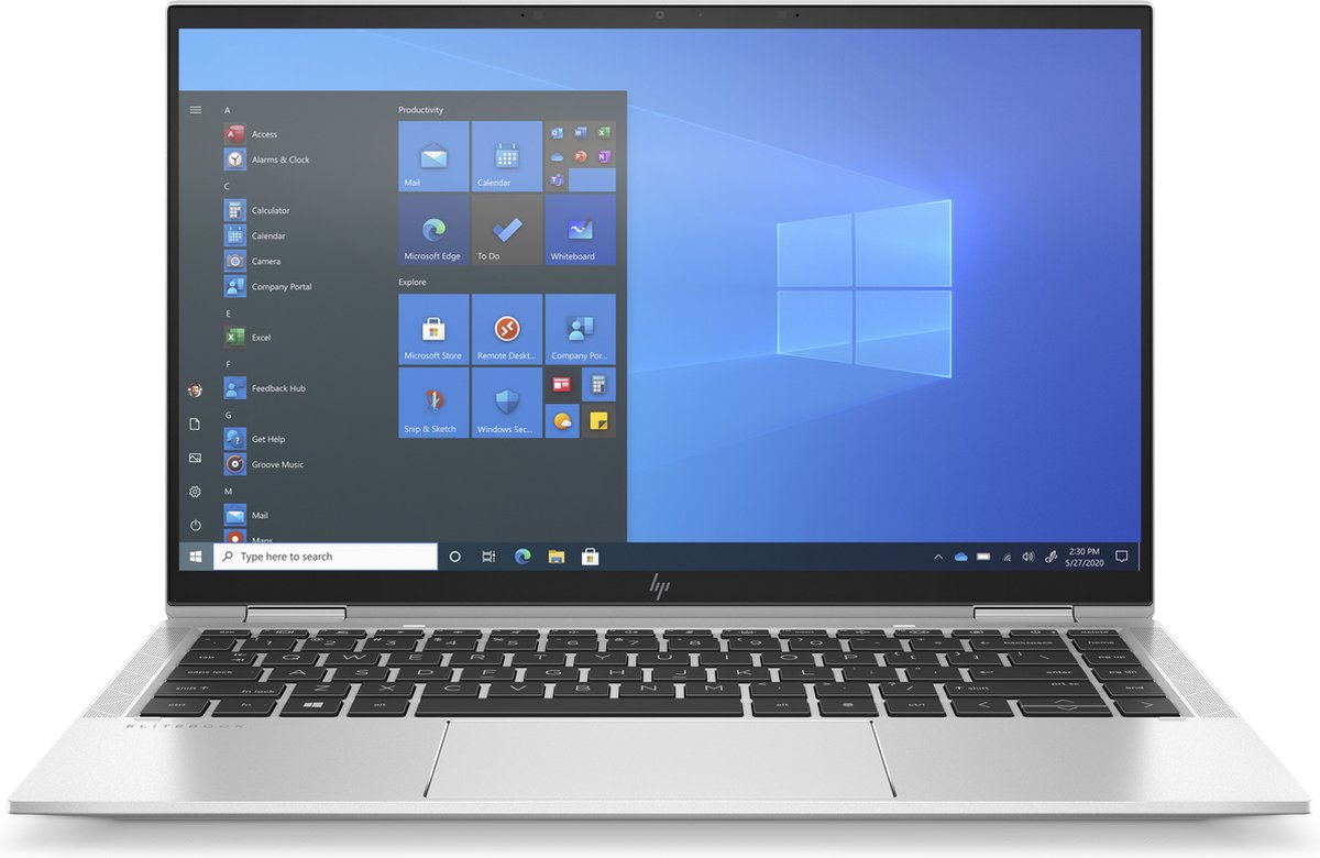 HP EliteBook x360 1040 G8 Intel® Core™ i5 i5-1135G7 Hybride (2-in-1) 35,6 cm (14") Touchscreen Full HD 8 GB LPDDR4x-SDRAM 256 GB SSD Wi-Fi 6 (802.11ax) Windows 11 Pro Zilver