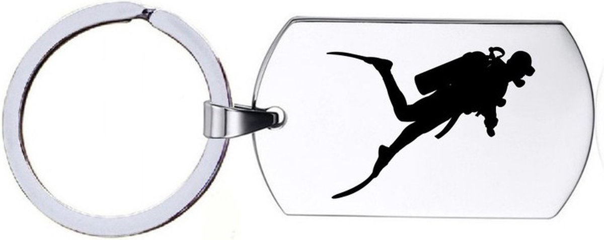 Sleutelhanger RVS - Duiken