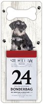 Scheurkalender 2024 Hond: Dwergschnauzer