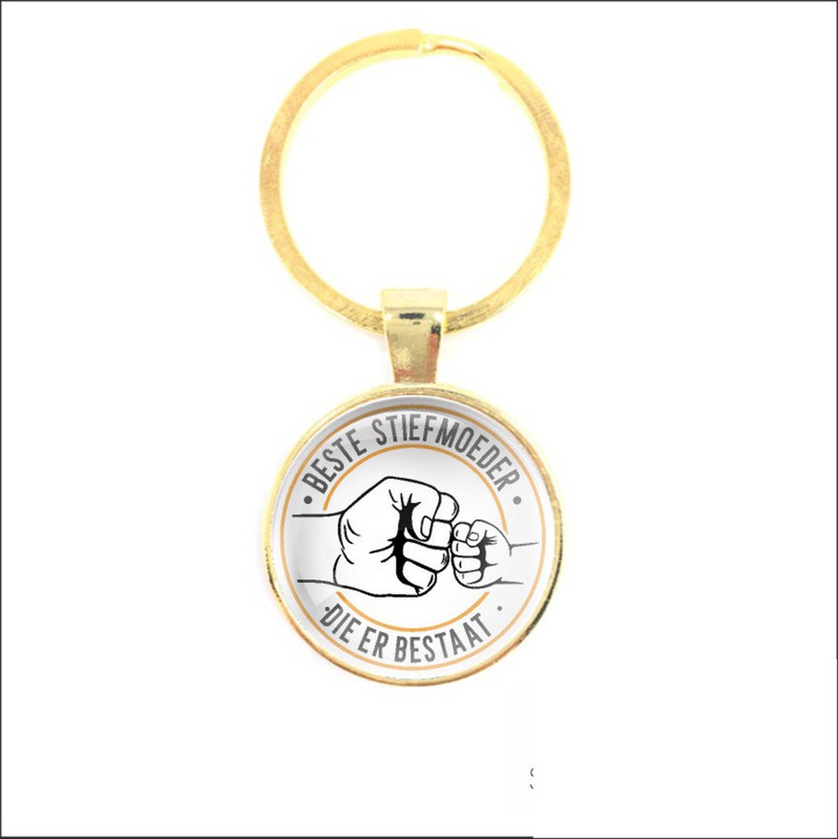 Sleutelhanger Glas - Beste Stiefmoeder