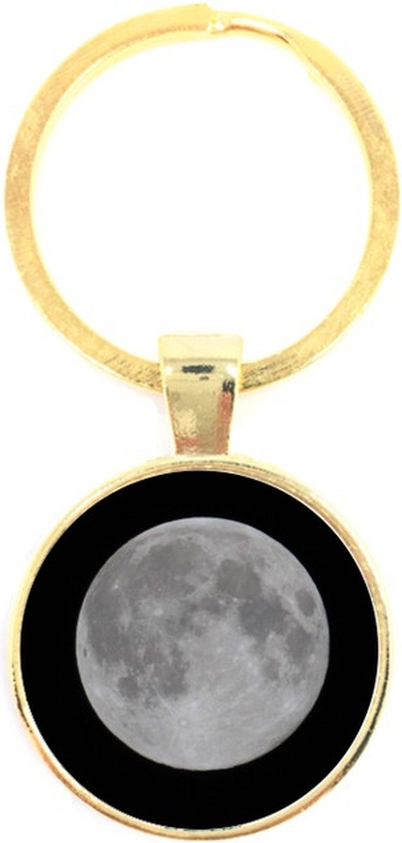 Sleutelhanger Glas - Maan