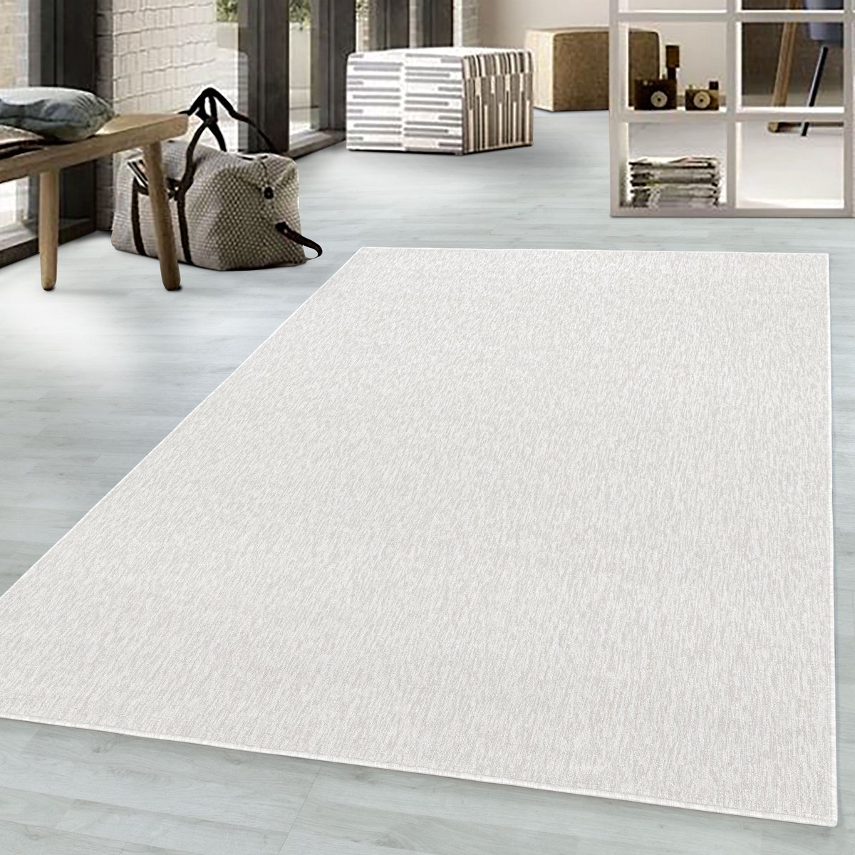 Nizza vloerkleed lussenpolig rechthoek 280x370cm crème