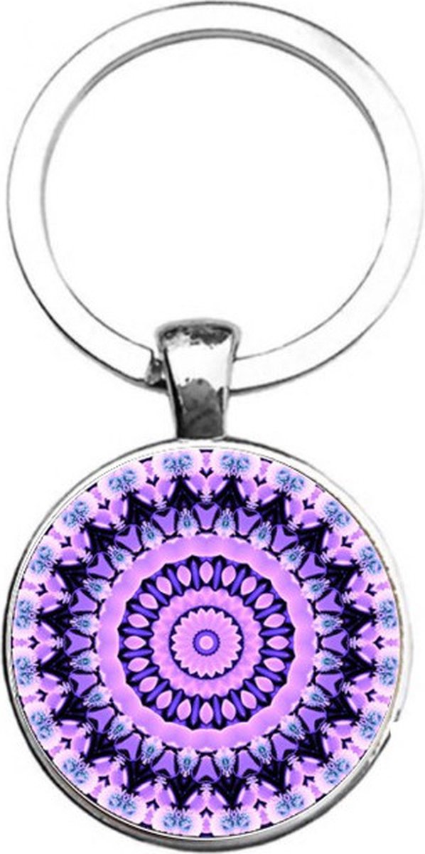 Sleutelhanger Glas - Mandala