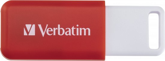 Verbatim V DataBar USB 2.0 Drive 49453 USB-stick 16 GB USB 2.0 Rood - Verbatim