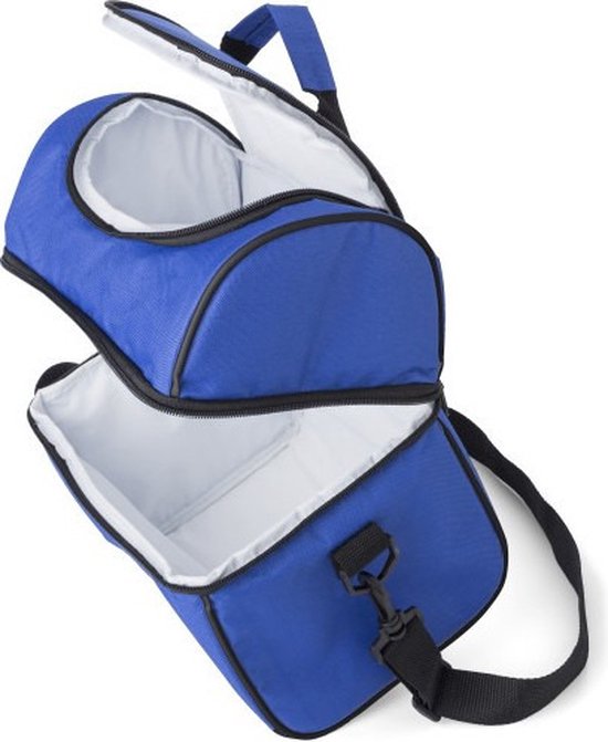 Handige koeltas lime/zwart 39 cm - 12 liter - Koeltassen voor onderweg/op het strand van Benson — afbeelding 2