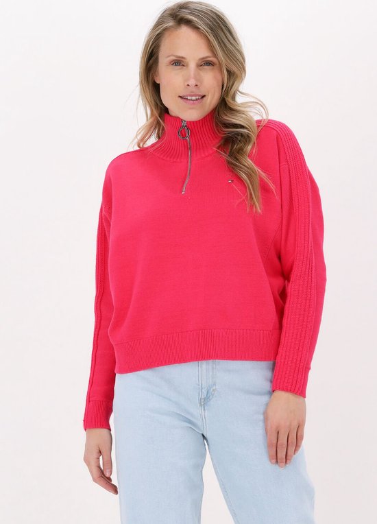 Tommy Hilfiger Pull Zip Femme Rose Taille XS | bol.com
