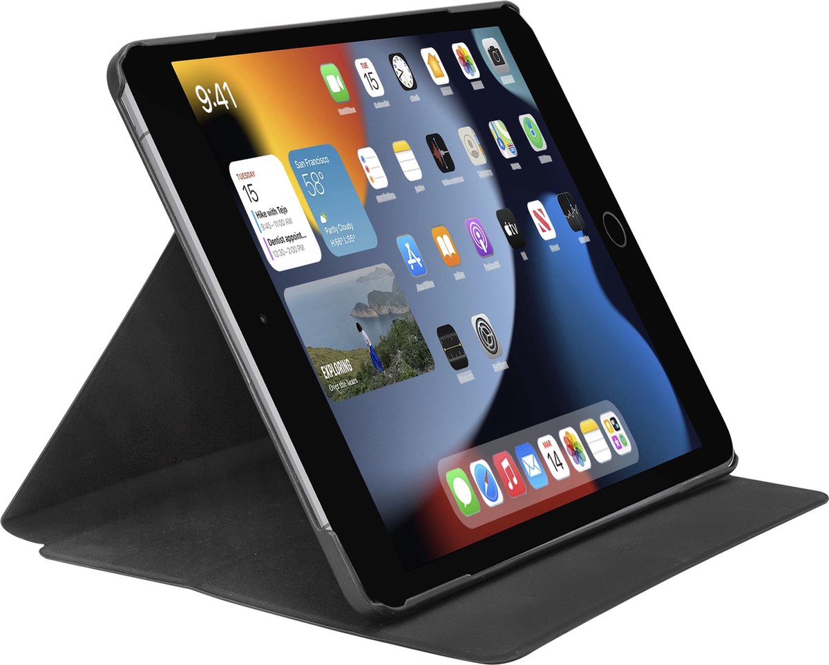 SBS Tablethoes geschikt voor Apple iPad 9 (2021) Hoes Bookcase - Zwart