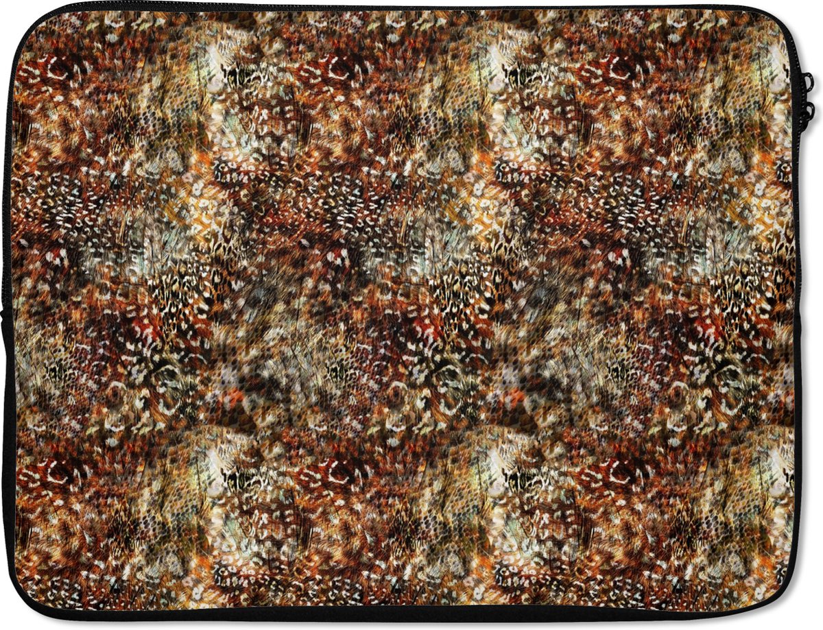 Laptophoes - Panterprint - Print - Dieren - Design - Laptop sleeve - Laptop case - Laptop - 17 Inch