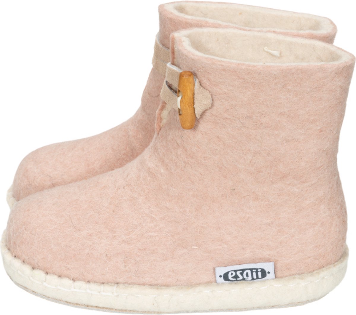 Vilten kinderslof Boots Soft Pink Colour:Roze/ Ecru Size:29 | bol.com