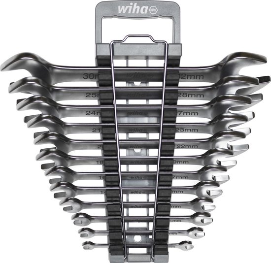 Wiha 44753 Jeu de clés à fourche doubles 13 pièces 7 - 32 mm