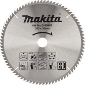 Makita Afkortzaagblad voor Multimaterial | Standaard | Ø 260mm Asgat 30mm 80T - D-65648