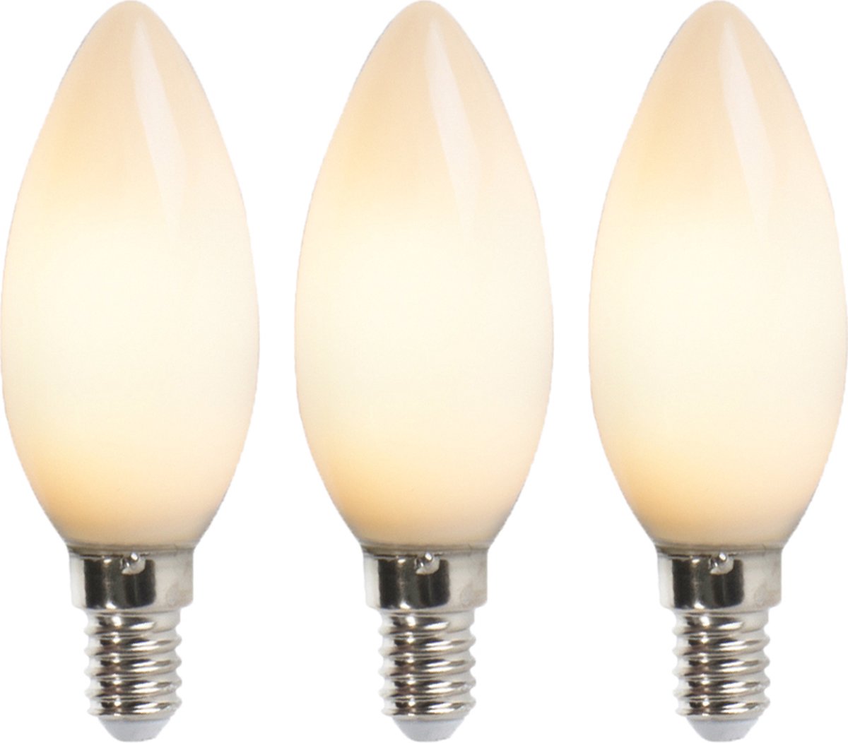 LUEDD Set van 3 E14 LED kaarslampen B35 opaal 2W 180 lm 2350K