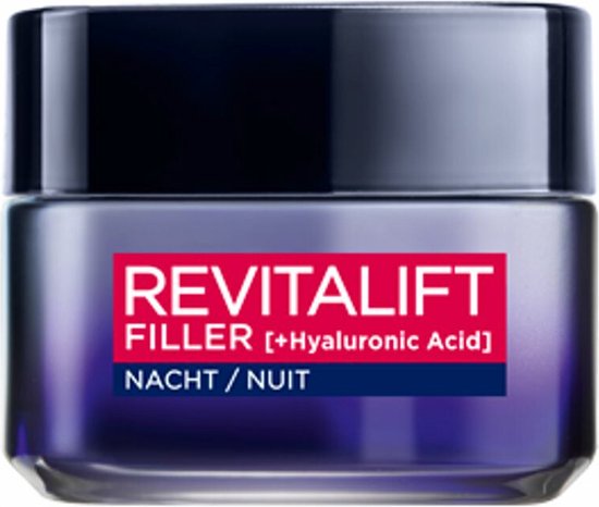 L’Oréal Paris Revitalift Filler Nachtcrème - 50 ml - Anti Rimpel