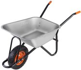 Kruiwagen - FUXTEC FX-WB6404G - belasting 120 kg inhoud 90 L gegalvaniseerd staal
