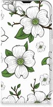 Hoesje iPhone 14 Book Case Dogwood Flowers