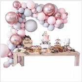 Urbankr8® - Ballonnenboog Huwelijk - Verjaardag - Ballonboom Pilaar - Ballonnen Boog Bruiloft decoratie Papier - Baby Roze
