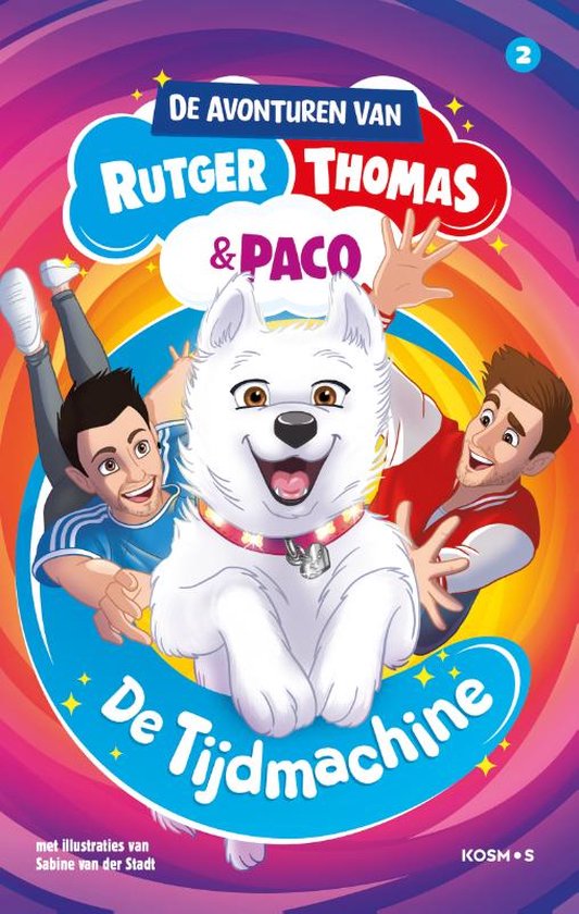 Boek cover De avonturen van Rutger, Thomas en Paco 2 -   De Tijdmachine van Thomas van Grinsven (Hardcover)
