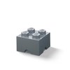 Lego - Opbergbox Brick 4 - Polypropyleen - Grijs
