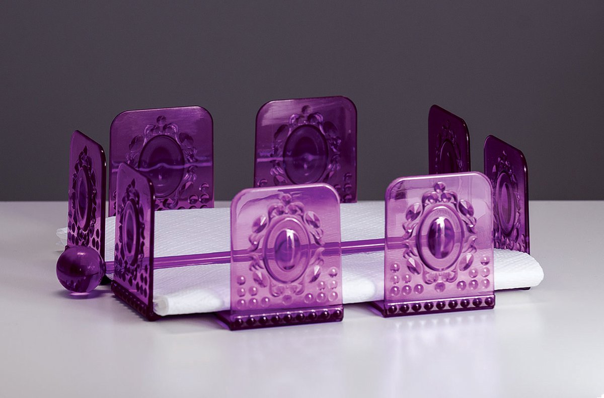 Baci Milano Baroque & Rock - Acrylaat - Servethouder - Paars