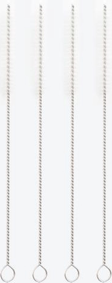 Point-Virgule set van 4 reinigingsborsteltjes voor cocktailrietjes 14cm