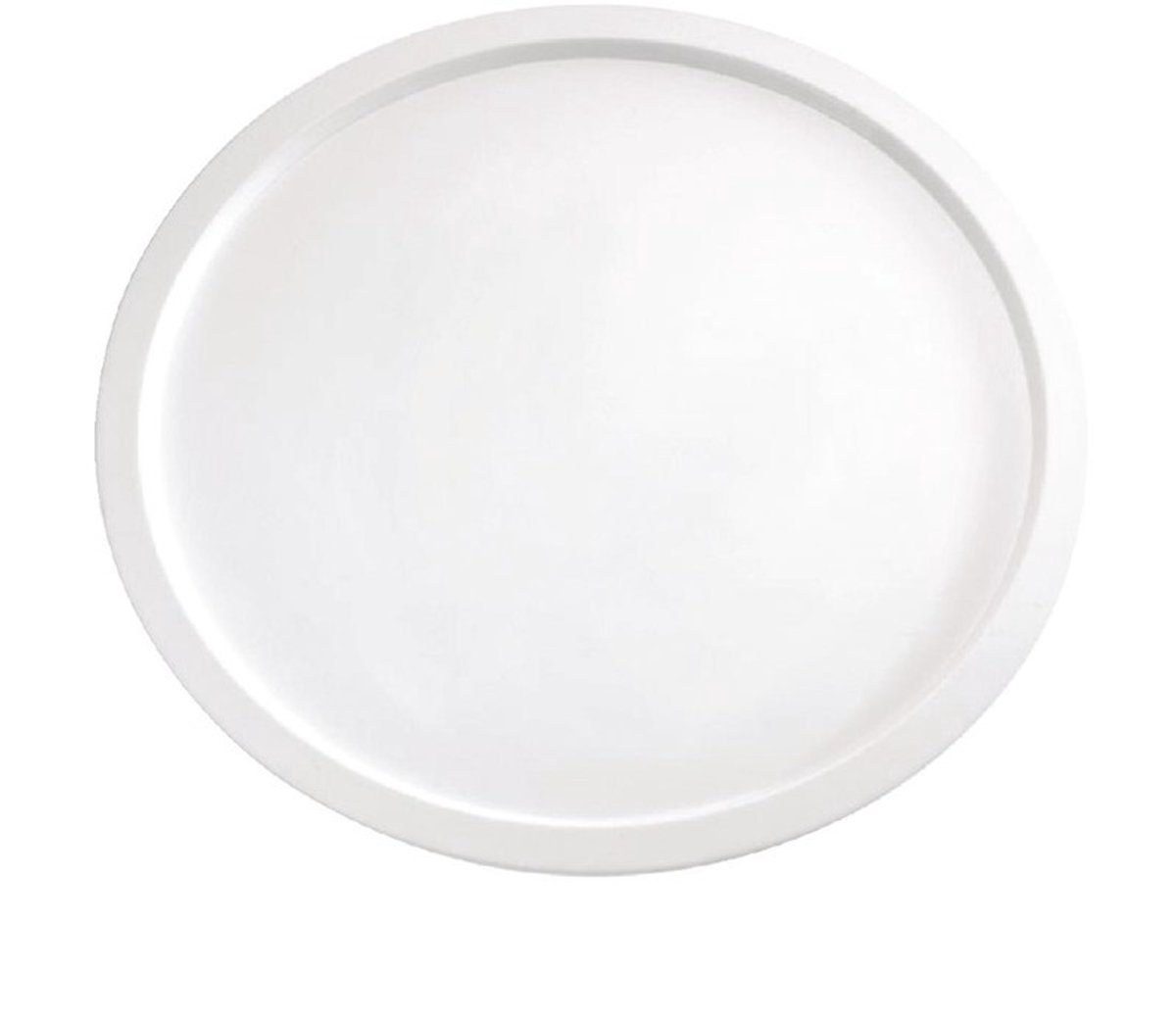 Melamine serveerplateau - ø38 cm - Wit - Set van 2 stuks