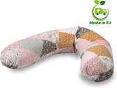 Bubaba - Body/Relax Pillow - Zwangerschapskussen - Voedingskussen met wasbare hoes (170x35cm) - Floral Patchwork