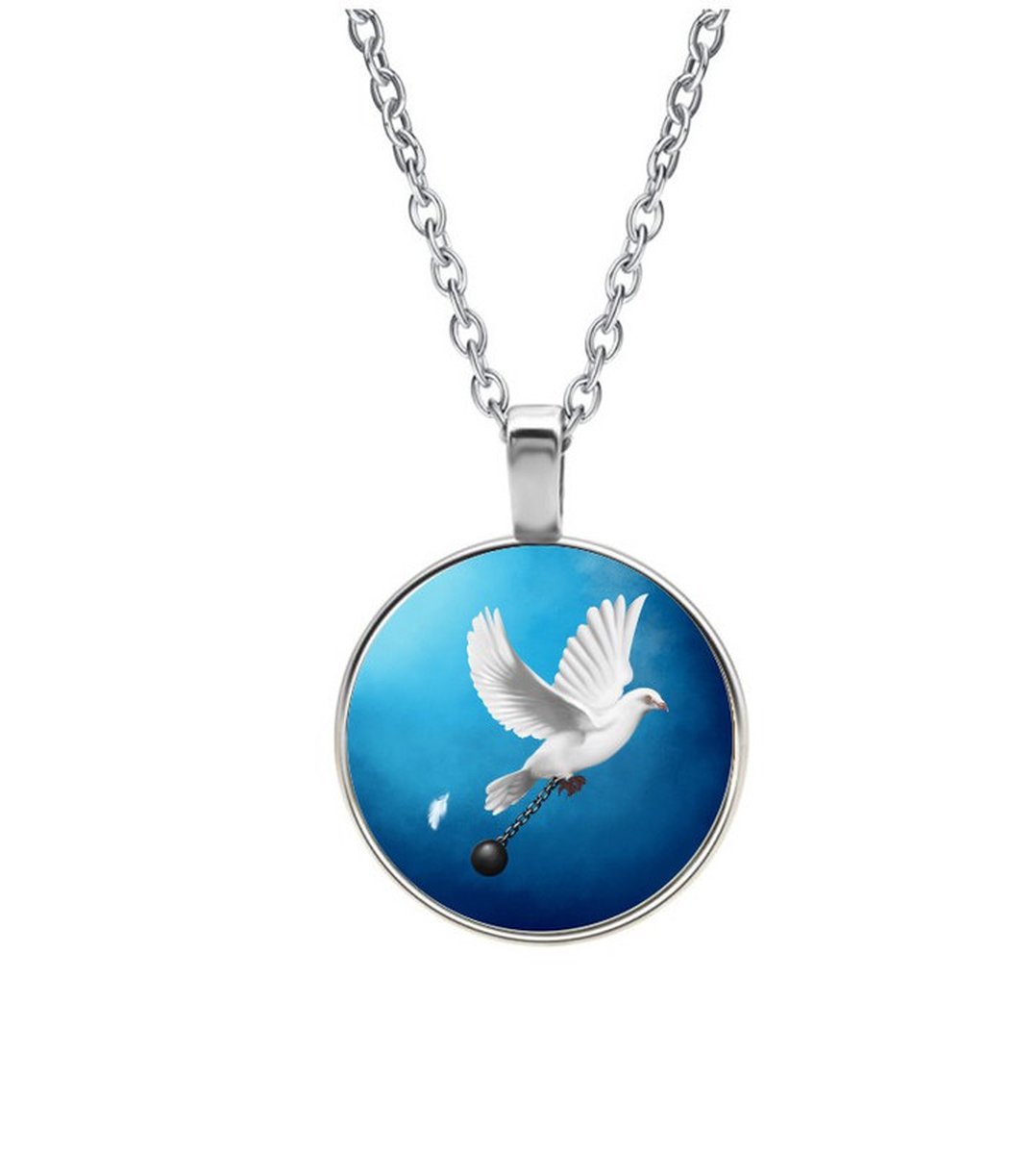 Ketting Glas - Duif