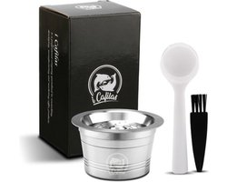 Hervulbare koffiecup capsule voor Cafissimo, Caffitaly & Tchibo machines - RVS - 1 cup