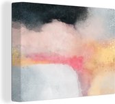 Canvas Schilderij Verf - Abstract - Design - 80x60 cm - Wanddecoratie